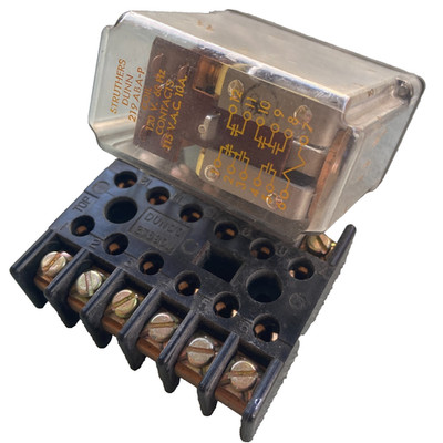 Vintage Struthers Dunn 219 ABA-P Coil 120V 60Hz Dunco 27390J Relay Socket 12 Pin