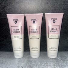 3 Lot Victoria's Secret PINK Urban Bouquet Body Lotion  8 fl.oz.