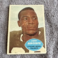 Topps Jim Brown Cleveland Browns 1960 Football Funnies 1960 Topps #23 Card