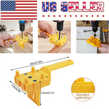 Woodworking Handheld Doweling Jig Drill Guide Wood Dowel Drilling Hole Saw Kit