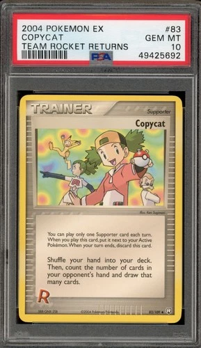 Pokemon Copycat EX Team Rocket Returns #83 PSA 10 Gem Mint