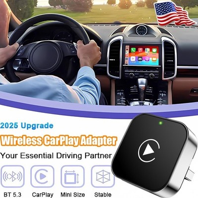 2-in-1 Wired to Wireless CarPlay Adapter /Android Auto Adapter Plug & Play -USA