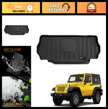 All Weather TPE Rubber Cargo Mat for 2007-2018 Jeep Wrangler JK 2 Door - Custom