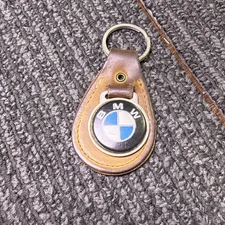 VTG BMW Keying BAVARIAN MOTOR WORKS Enamel Brown Leather