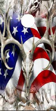 American Deer Oblit Buck Snow Camo LAMINATED Cornhole Wrap Bag Toss Skin Decal