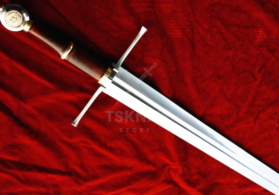 Espada Vikinga Full Tang Hecha a Mano Personalizada con Funda de Cuero Espada Edición Limitada Foto 3 de 4