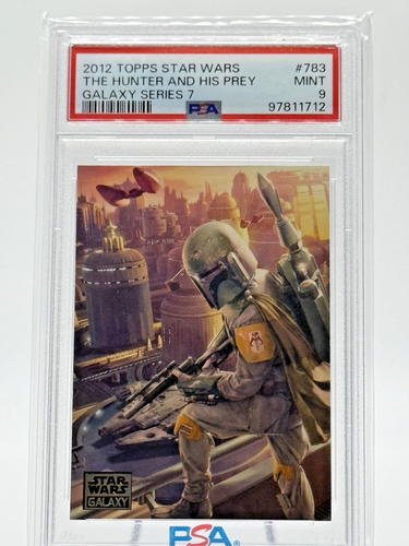 2012 TOPPS STAR WARS THE HUNTER AND HIS PREY GALAXY SERIES 7 PSA 9