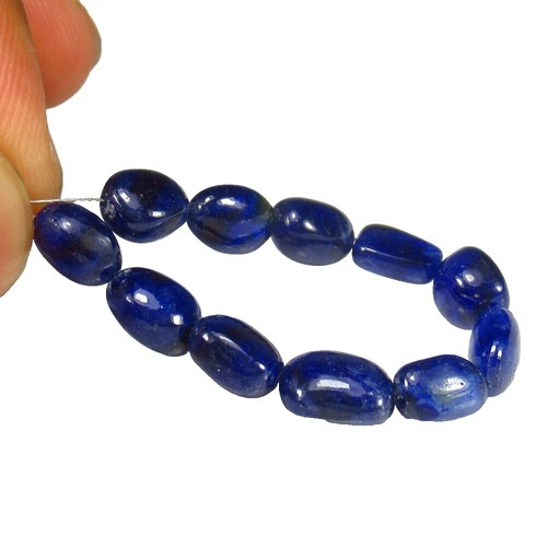 32x23 mm Blue Sapphire Color Nano Crystal Handmade Carving 36.89