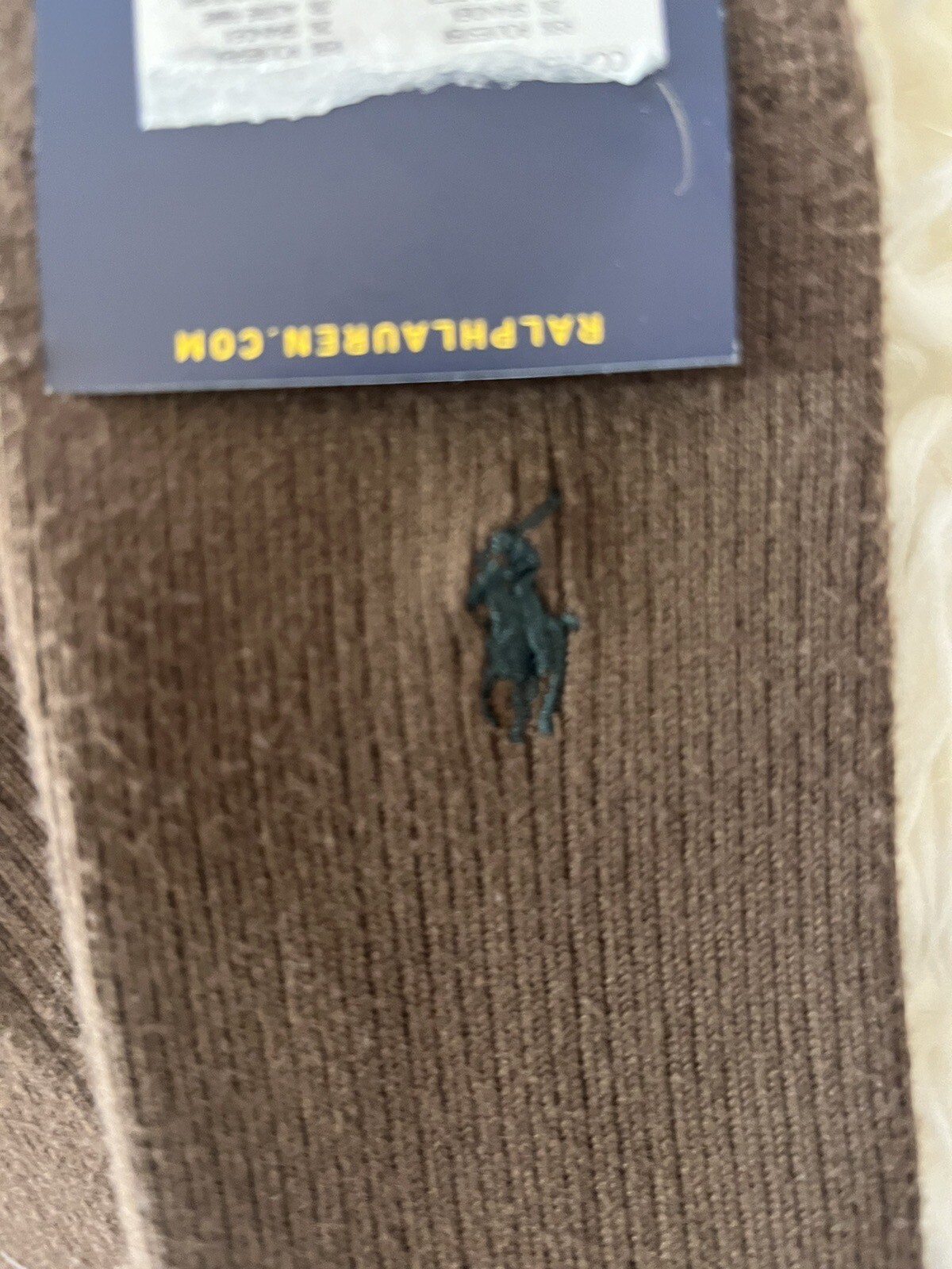 Calze Polo Ralph Lauren uomo firmate pony classiche girocollo nuove con etichette 10 13 marroni