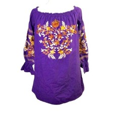 NWT Free People Fleur Du Jour Shift Dress in Purple Floral Boho Off Shoulder XS