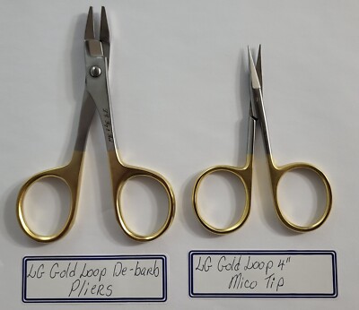 BUY LG Gold loop De-Barb Pliers & Get  FREE  LG Gold Loop 4'' Micro Tip Scissors