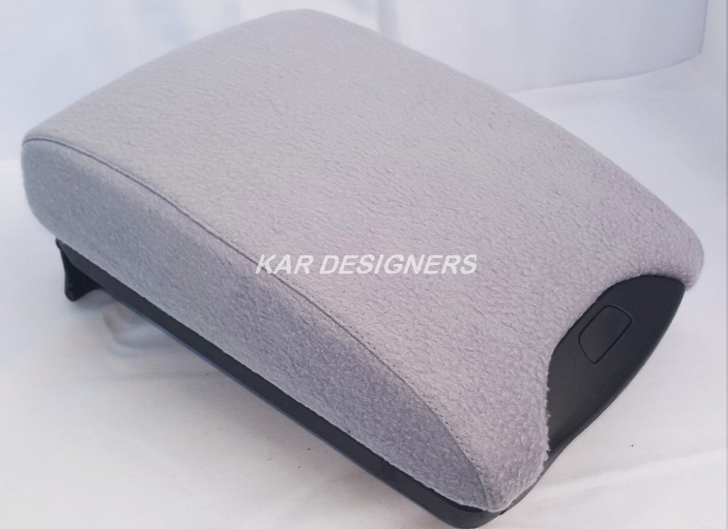 Fabric Gray Center Console Lid Cover – Fits 2000-2006 Ford Ranger With Cup Holders
