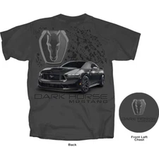 Joe Blow T's 2024 Ford Mustang Dark Horse Gray T-Shirt 7th Gen 5.0 Coyote 500 HP