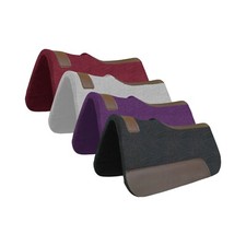 Resistance Pony 24 x 24 Felt Performance 1" Thick Saddle Pad with Wear Leathers