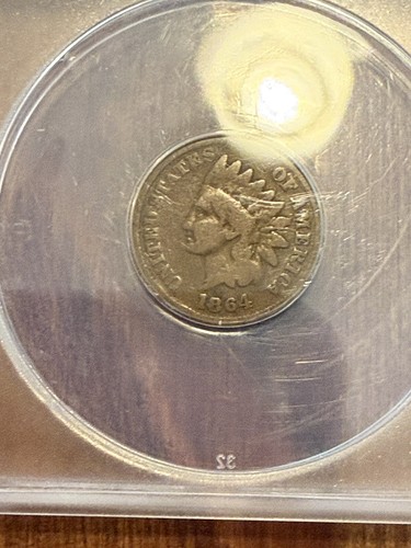 1864-L Variety ANACS Good 6 Indian Head Cent 1C — FS-2302S-3 G6 - Picture 3 of 7