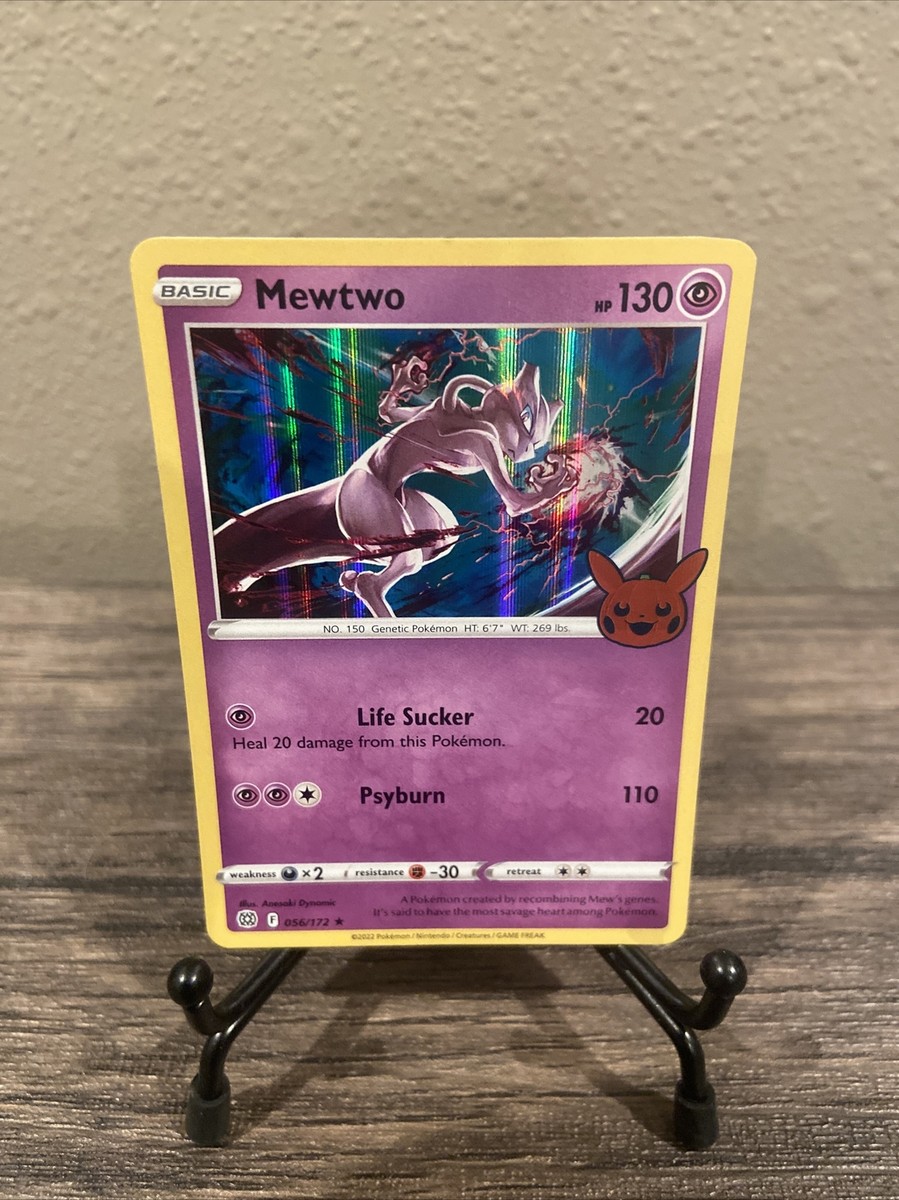 ポケモンカード Mewtwo ハロウィン仕様 プロモ Pokémon TCG Mewtwo Promo (Trick or Trade Halloween) 56/172, NM/M