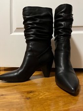Anne Klein iFlex Black Ruche Boot in Black Size 9.5