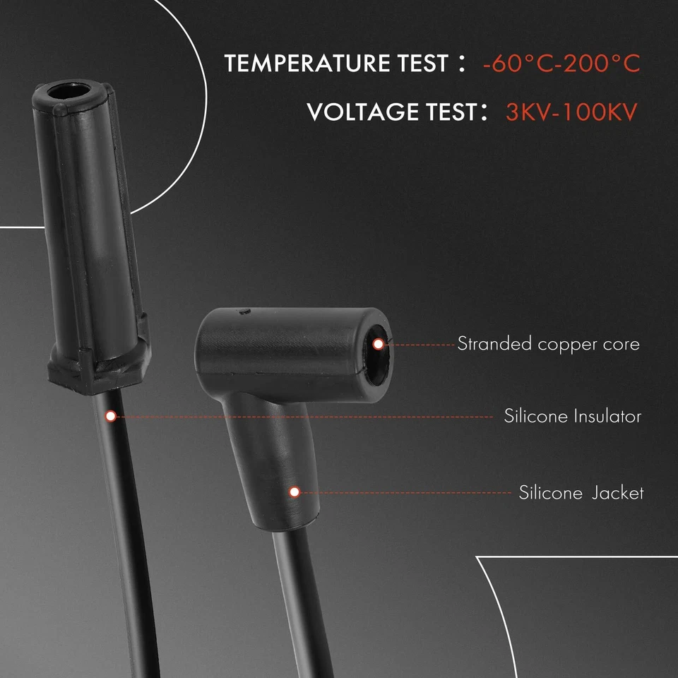 Juego de 6 cables de bujías para Pontiac Bonneville 01-03 Buick Park Avenue 01-05 3,8 L Foto 4 de 4