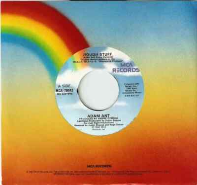 Adam Ant Rough Stuff Vinyl Single 7inch MCA Records