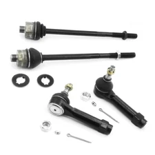 Front Inner & Outer Tie Rod Set L/R For Sierra Silverado Escalade 1999-2007