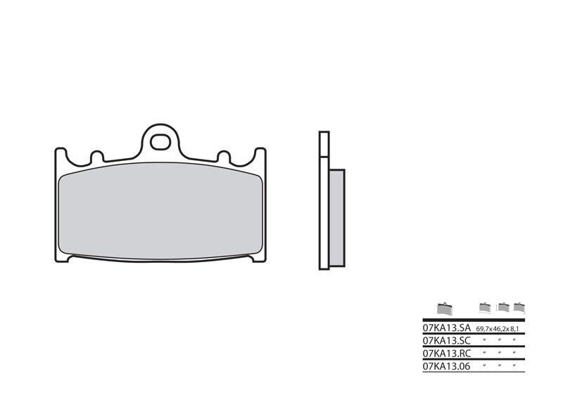 Plaquettes de frein avant Suzuki RG125F Gamma pour rénovation moto
