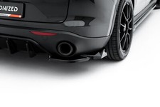 Heck Ansatz Flaps Diffusor V.2 für Alfa Romeo Stelvio Mk1 schwarz Hochglanz