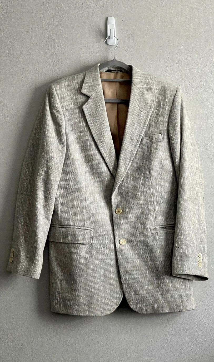 Haggar Sport Coat Suit Jacket Tweed 