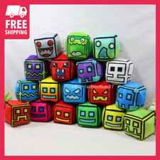Geometria Dash Game Cube Peluche Bambola Quadrati Peluche Giocattolo Bambini Giocattolo Educativo