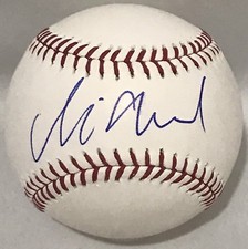 NINA AGDAL SIGNED OML BASEBALL SPORTS ILLUSTRATED DILLON DANIS JAKE PAUL BAS COA