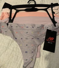 New Balance Women's 5 Pair Pack Thong Panties Underwear Lingerie Size Medium