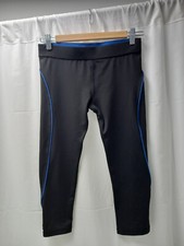 ❤️ Primark Black Cropped Gym Leggings Size 8 Vgc