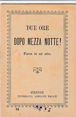 ZWEI STUNDEN NACH MITTERNACHT! - FLORENZ TIP. SALANI 1920-L4251