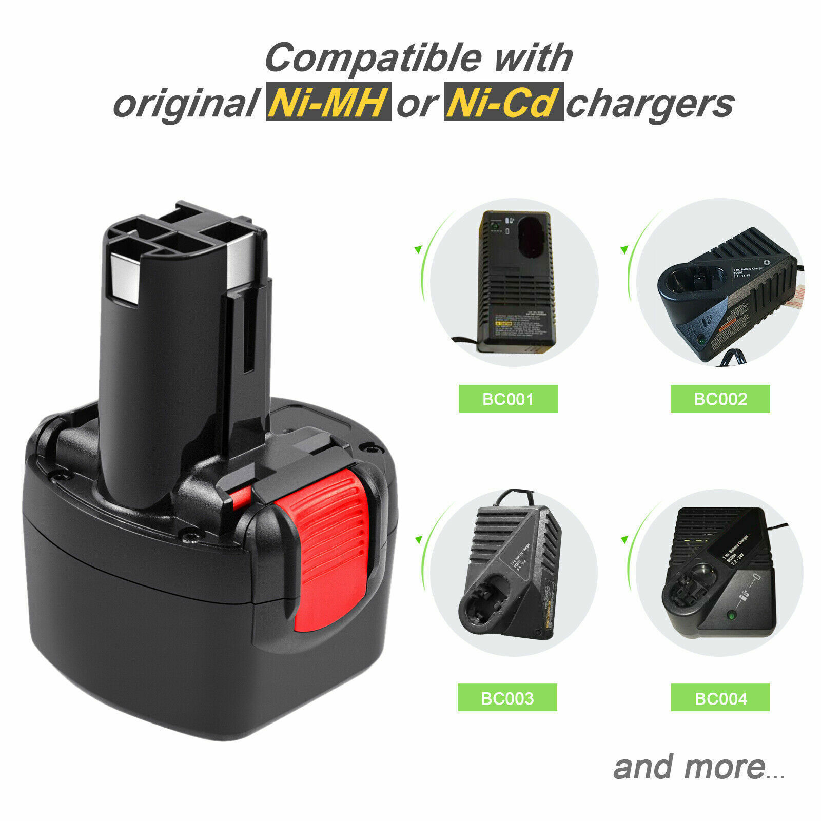 Bosch Akkuschrauber Psr 960 9 6v Akku 1- 4x 4.8AH 9.6V Akku für Bosch BAT048 PSR 960 BPT1041 BAT100 GSR PSR