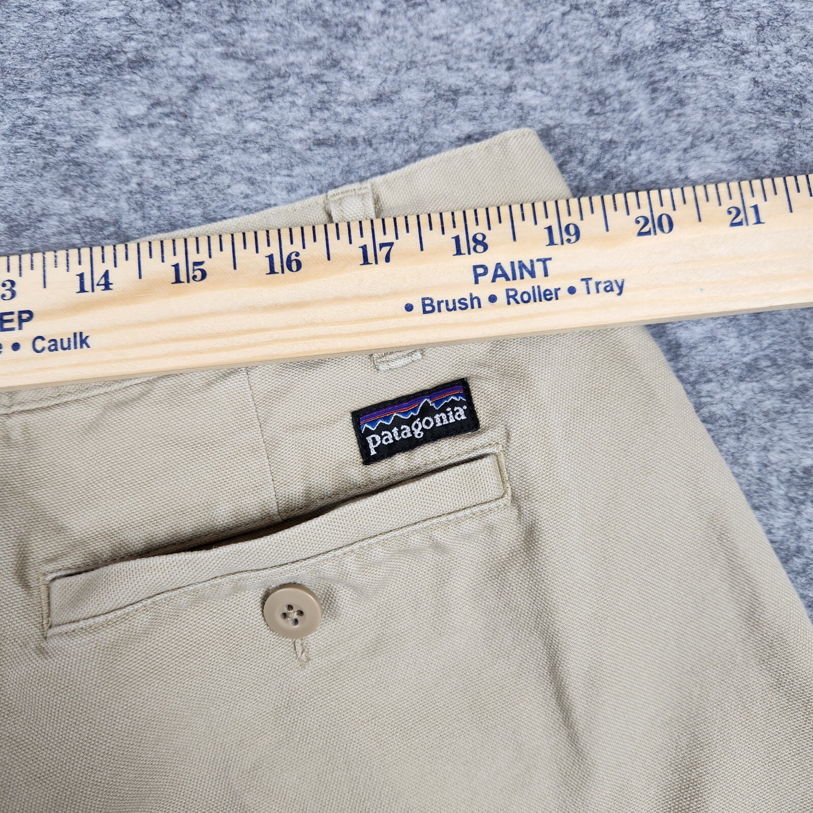 Patagonia Shorts Men Sz 38 Khaki Beige Canvas Duck Organic Cotton Casual 57075 thumbnail 10