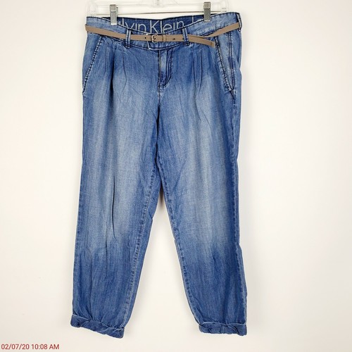 cropped lightweight denim chambray 