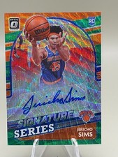 2021-22 Panini Donruss Optic - Signature Series Green Orange Wave Jericho Sims