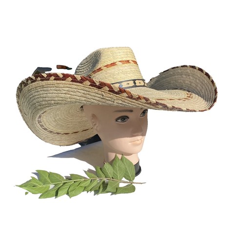 FREYA Brown Rim Straw Hat - Hand Made in Ecuador UPF 50+  display picture 3
