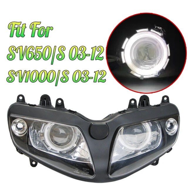 Fit For SV650S SV1000S 2003-12 Demon Angel Eye HID Projector