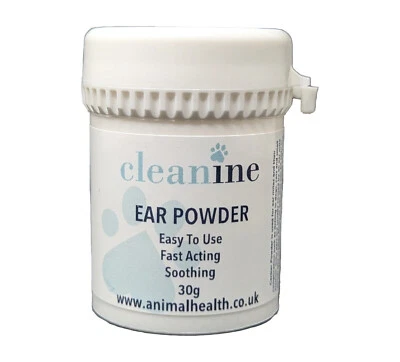 CLEANINE Ear Canker Powder - Pet Ear Hygiene for Dogs, Cats, Horses