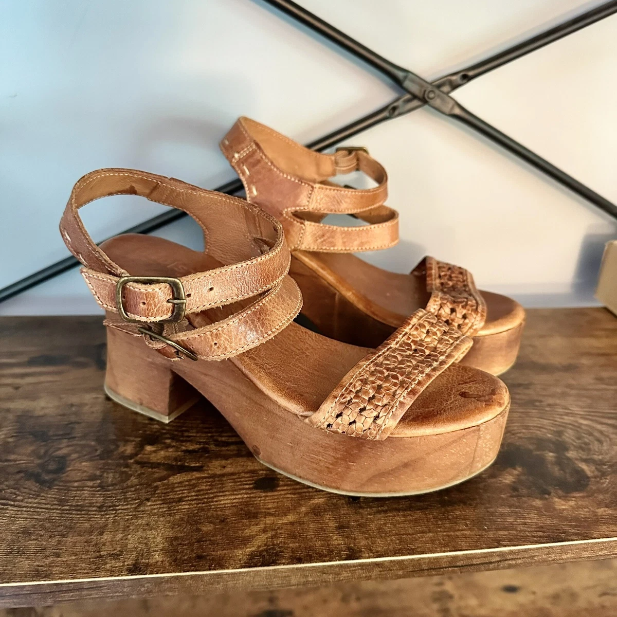 Brown Leather Cork Wrap Womens Platform Heel Sandal | TOMS | Platform  sandals heels, Leather platform sandals, Black leather heels