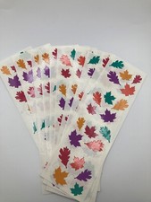 Mrs. Grossman s Lot Of 10 Strips LEAVES Stickers VTG 1991
