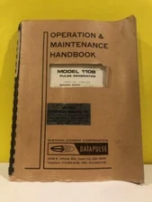Systron Donner 37000-610 Model 110B Pulse Generator Operation/Maintenance Manual