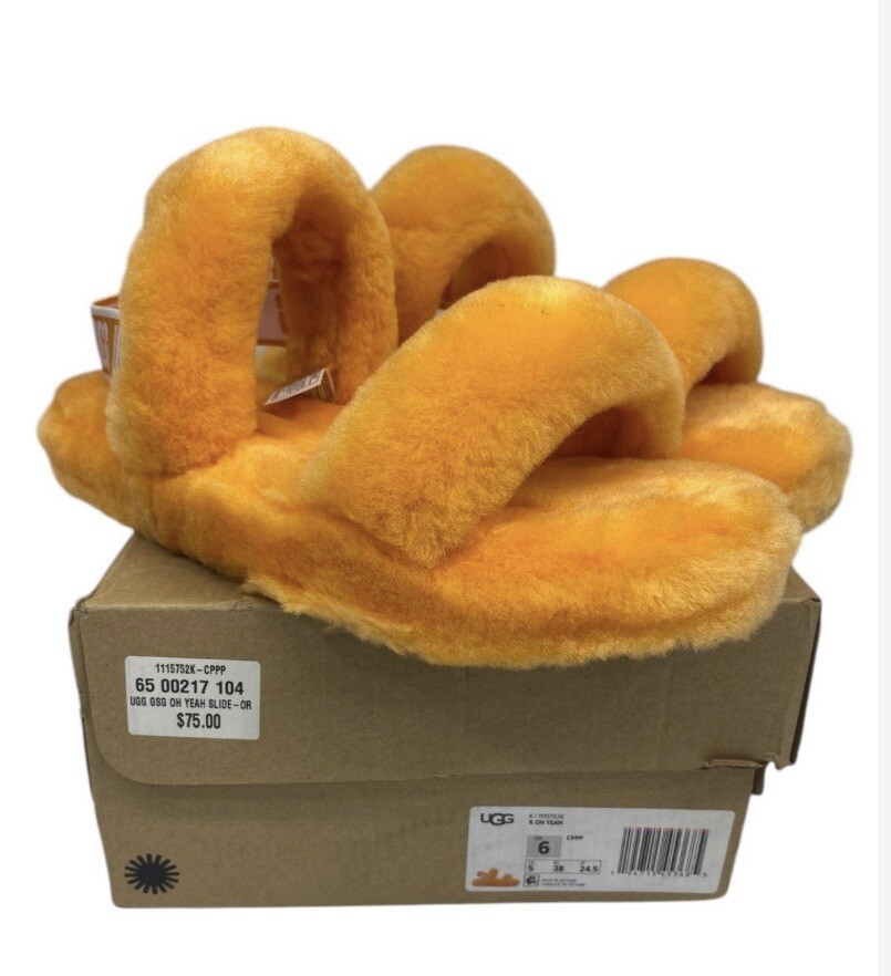 PANTOFOLA D’ORO UGG Ciabatta Donna Oh Yeah Slide 1115752K GIALLA Taglia 6