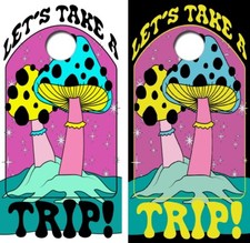 Let's Take A Trip Cornhole Board Wrap LAMINATED Decals Vinyl Sticker 4765