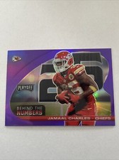2021 Panini Playoff Football Jamal Charles #BTN-JCH Behind The Numbers Purple