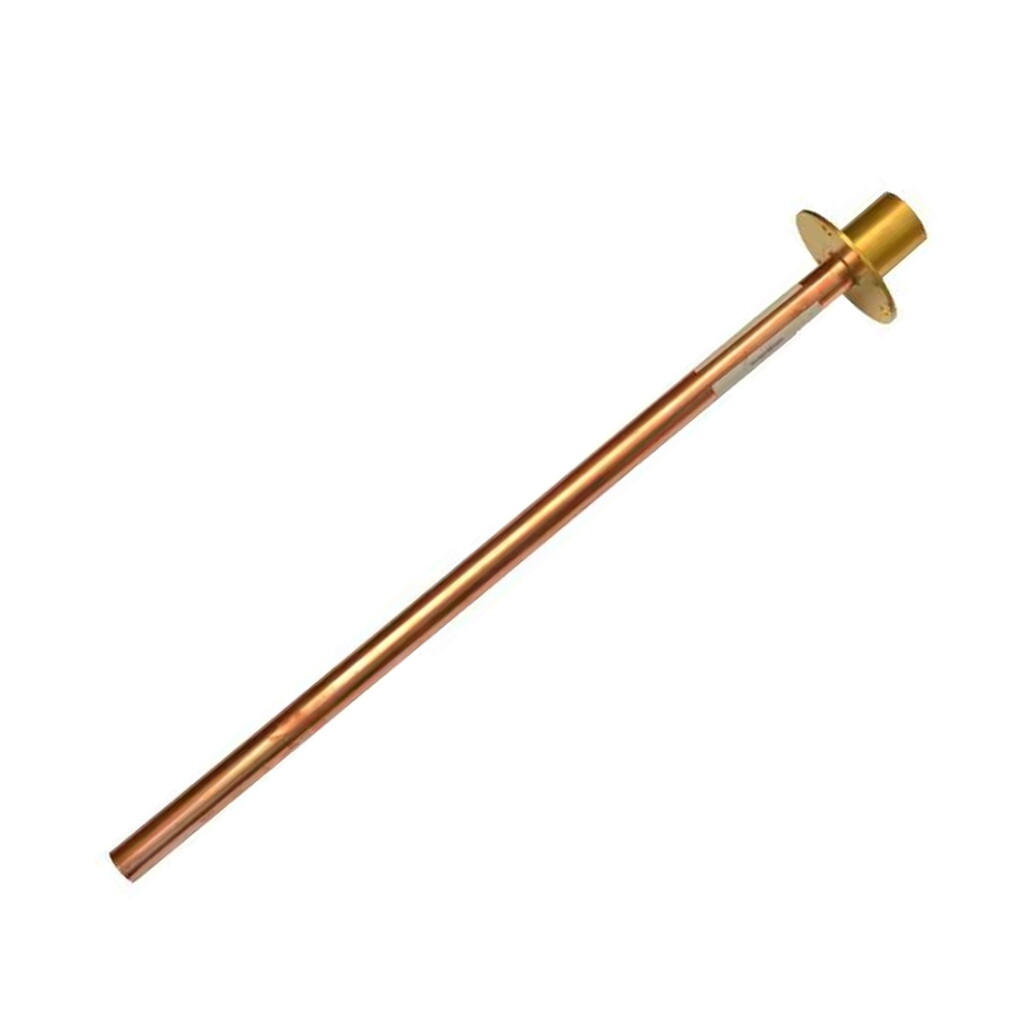 Brass Wall Plate Flange for Outside Tap | 15mm x 350mm Through Wall Copper Pipe