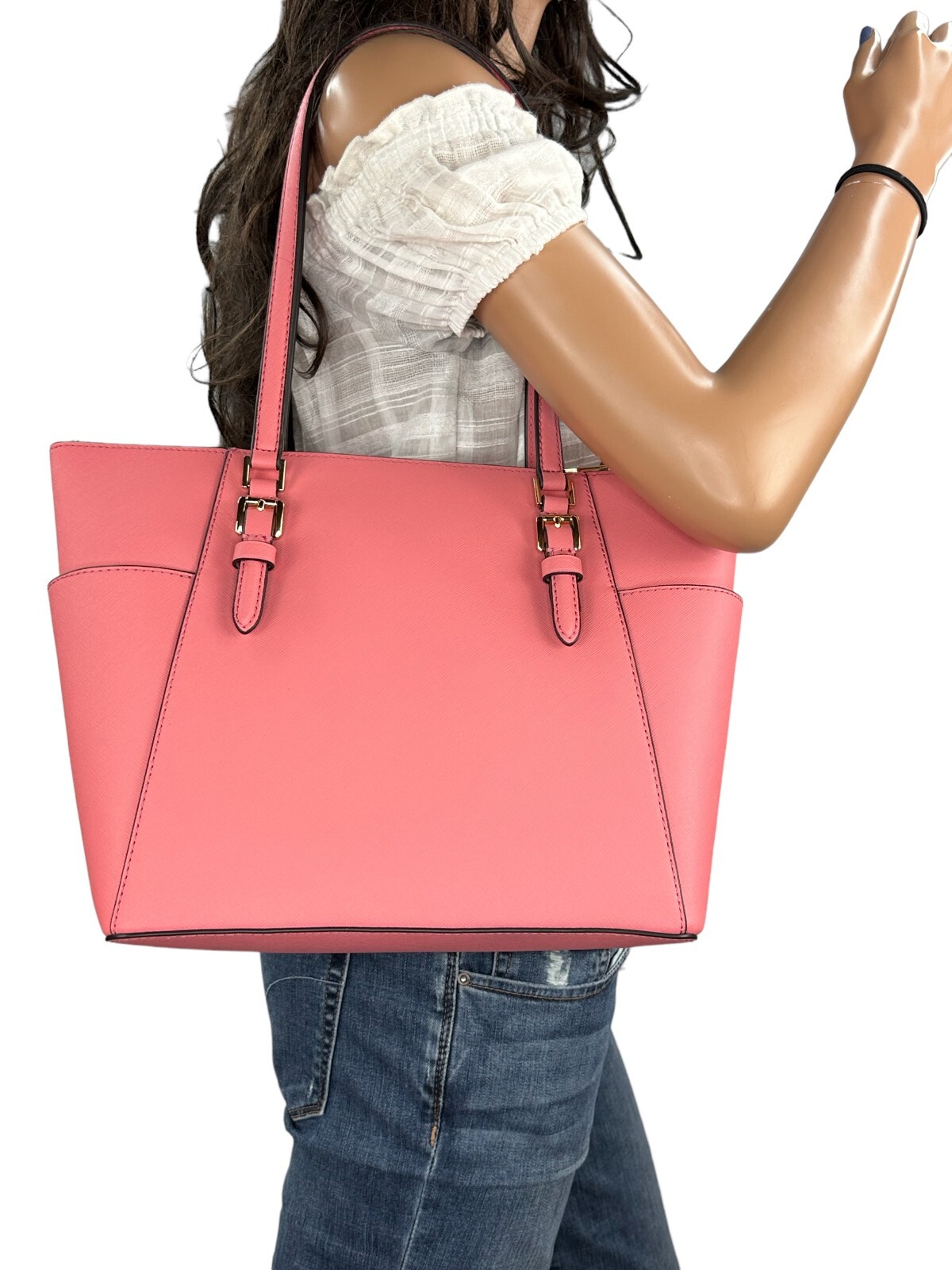 Michael Kors Charlotte Large Saffiano Leather Women