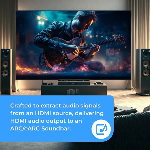 Orei 8K Audio Extractor eARC Output Dolby Atmos HDR10 Sonos Bose Soundbar Gaming - Picture 8 of 8