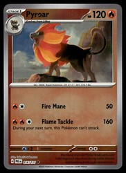 Pyroar 016/131 Prismatic Evolutions Master Ball Pattern Holo