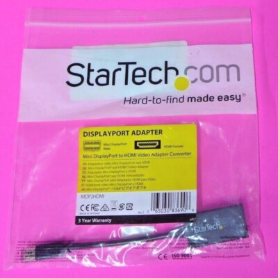 NEW StarTech Mini DisplayPort To HDMI Video Adapter Converter Cable Dell W427Y